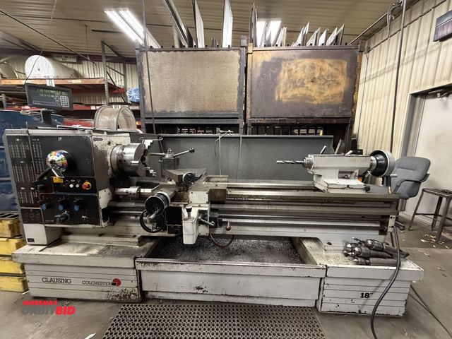 Lot 1-1652 - 1996 Clausing Colchester Mascot GH geared head engine lathe 20" Swing, 64" Center to Center, 12" 3-J...
