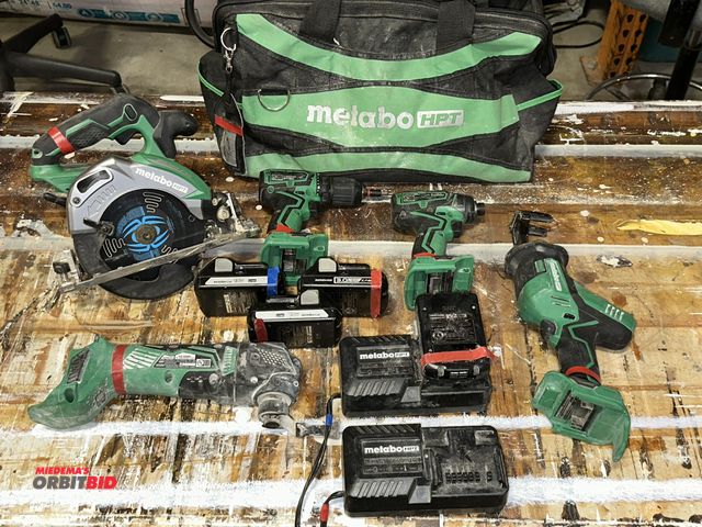 Lot 1-235 - Lot of Metabo 18V cordless tools, includes (1) model C18DBAL, 6.5" cordless circular saw, (1) model ...