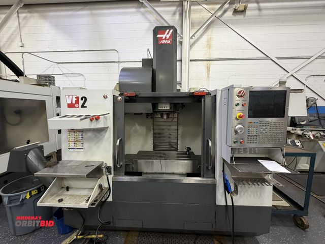 Lot 1-10110 - 2014 Haas model VF-2, CNC vertical machining center, 20 HP, 7500 RPM, Cat 40 spindle, 16" x 36" T-sl...