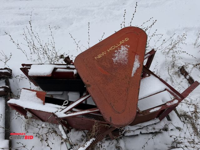 Lot 1-10448 - (1) New Holland small square bale kicker attachment with drive belts, belts are approx. 12" wide.