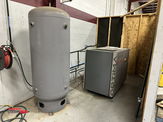 Lot 1-19514 - (1) 2015 Mattei Optima 15LX rotary screw type air compressor, S/N CE67VP, 15 HP motor, full enclosur...