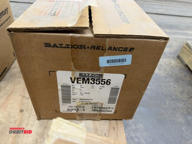 Lot 1-17309 - (1) Baldor VEM 3556, Super E electric motor, 1 HP, 208-230/460V, 3 phase motor, 1155 RPM.