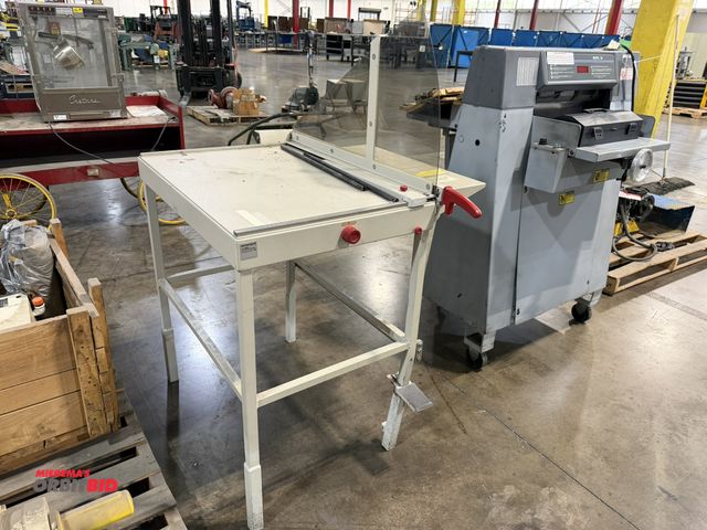 Lot 1-5629 - (1) Ideal, model 1080, 30" x 24" capacity paper cutter with guard and 34" width x 37" height x 24" d...