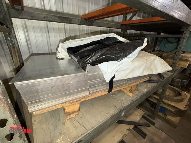 Lot 1-15868 - Lot with 1 skid with over (300) 19" x 11" x approx. 1/16" thick pieces of aluminized steel.