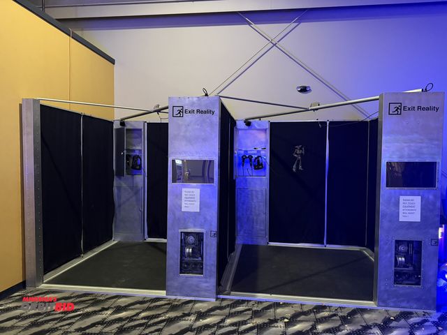 Lot 1-11263 - (1) Exit Reality dual booth VR simulator, approx. 10' length x 8' depth x 95.5" height, includes (2)...