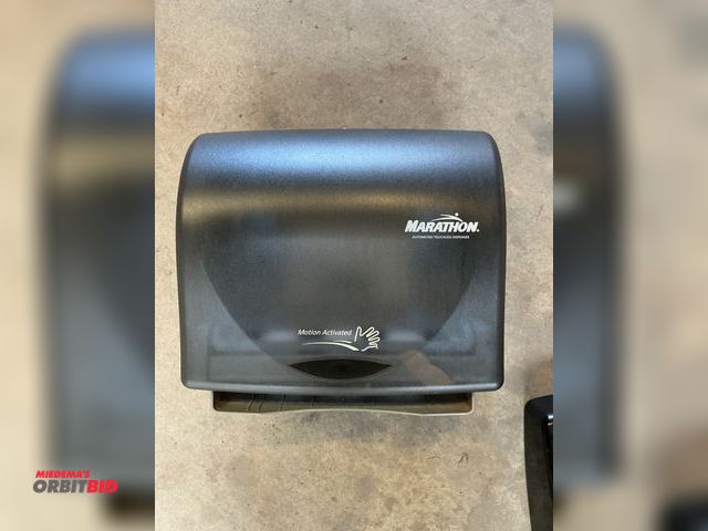 Lot 1-18304 - 3 Marathon Paper Towel Dispensers Lot of (3) Battery operated Paper Towel dispensers, (1) manual dis...