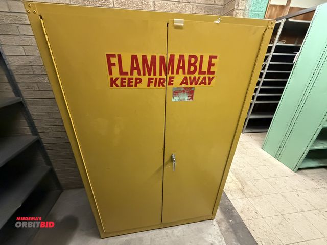 Lot 1-1759 - (1) Eagle 45 gallon, 2-door flammable storage cabinet, 43.5" wide x 18" deep x 65.5" tall.