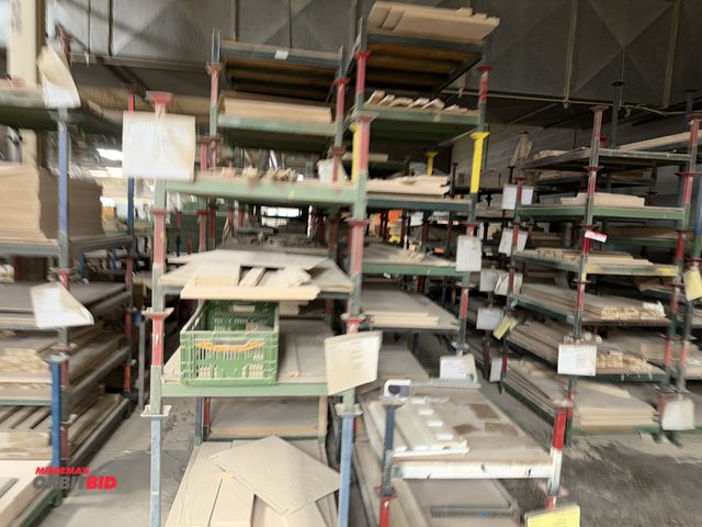 Lot 1-16476 - (2) rows of racks, 48" x 35.5" x 9" tall, with contents of wood, winning bidder responsible for prop...