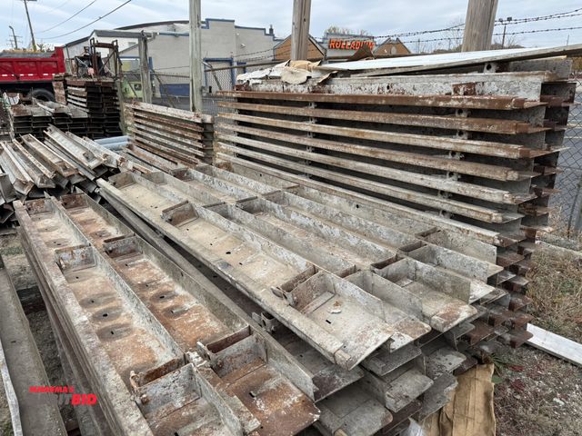Lot 1-18403 - Lot of approx. (62) 9" steel concrete forms.