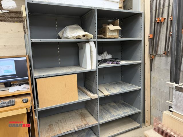 Lot 1-16583 - (1) Hallowell Hi Tech adjustable metal shelving unit, 84" x 24" deep x 87" tall, does not include pr...