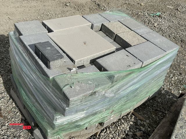 Lot 1-15846 - (1) skid of assorted landscape pavers, various styles and colors, includes Glow in the Dark specs, 7...