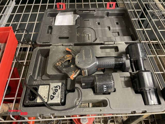 Lot 1-6278 - (1) KuDos cable cutter, model REC50, includes (2) batteries, charger, and case.
