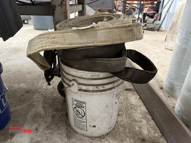 Lot 1-1497 - (1) bucket of assorted lift slings.