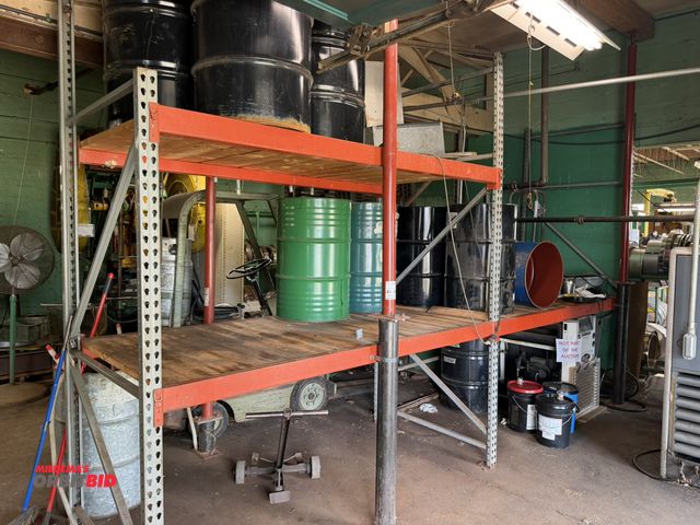 Lot 1-18658 - (1) set of Teardrop style pallet racking, consisting of (3) 48" depth x 93" height uprights, (6) 96"...