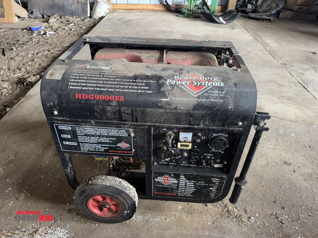 Lot 1-19906 - (1) Heavy Duty Power Systems generator, model HDG9000ER, electric start, 120/240V, 15 HP gas engine,...