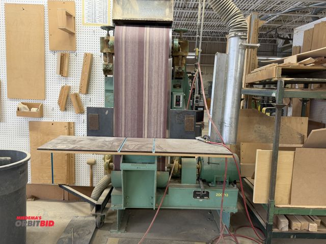 Lot 1-16196 - (1) Oakley, model H20, vertical belt sander, S/N 3453, with a 7.5 HP, 3 phase electric motor, 21" ma...