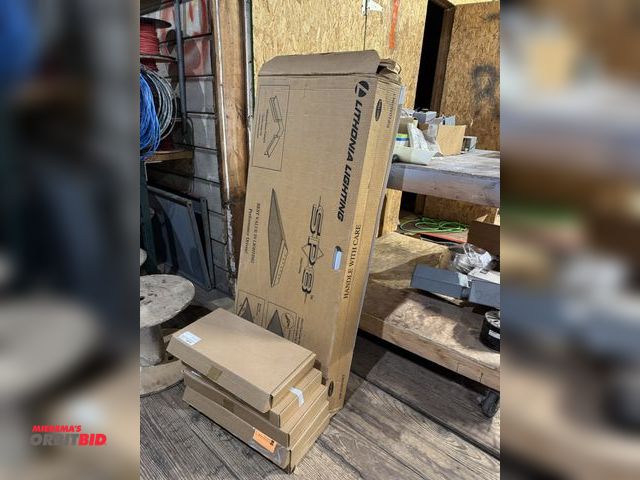 Lot 1-4373 - Lot of (2) new Lithonia troffer lights, G232A12, (4) Power Sentry PS1055CP, LED emergency driver, LE...