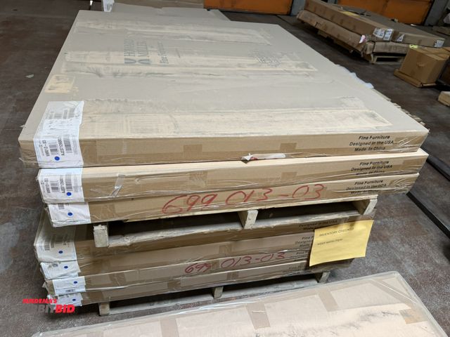 Lot 1-9314 - Lot of (3) Howard Miller, model 699013-03, Niagara accent gaming table, removable top, factory secon...