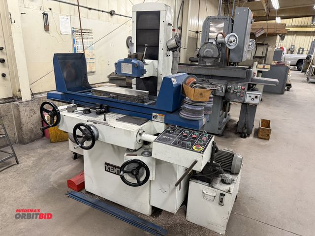 Lot 1-933 - (1) Kent, model GS250AHD, 18" x 8" surface grinder, work light, coolant pump, 480V, 3 phase, S/N 380...