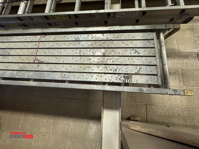 Lot 1-18241 - (1) Werner Task Master aluminum stage platform, model 2516, 500 lb. rating, 20" wide x 16' long.