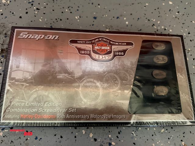 Lot 1-8209 - (1) collectible Snap-On Harley Davidson 95th Anniversary, 5-piece limited edition combination screwd...