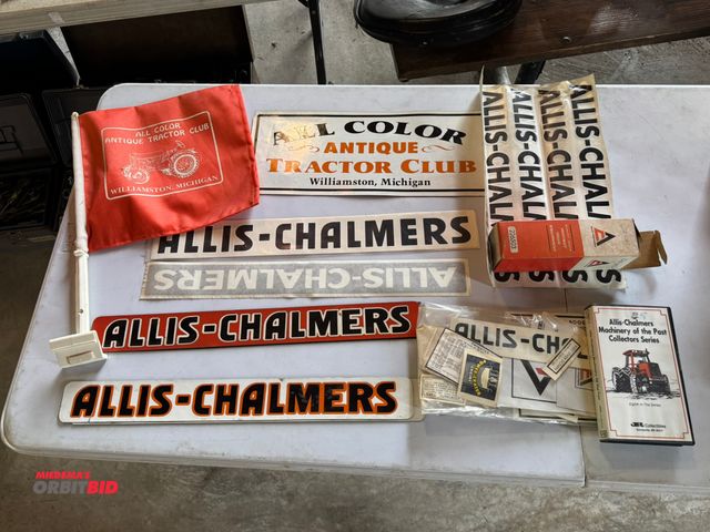 Lot 1-12293 - Allis-Chalmers Stickers, Flag