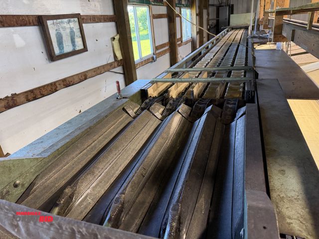 Lot 1-102507 - (1) FMC cup sizer, 4-lane approx. 36' total with assorted sections, does come apart, lights not incl...