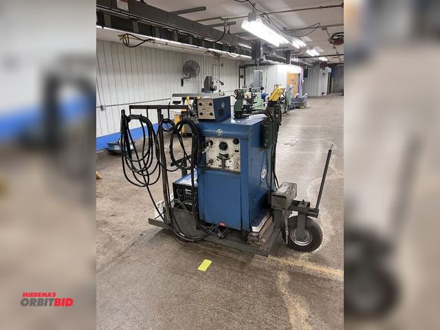 Lot 1-3646 - Miller 330A/BP Welder on Roller Cart, Miller Radiator 1A Cooling System,