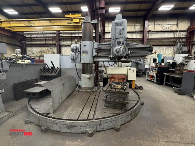 Lot 1-15279 - (1) 1942 Fosdick radial arm drill, 6" arm, 19" diameter column, 14-1450 RPM power down feed spindle,...