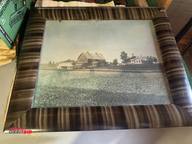 Lot 1-3193 - (1) Farm picture in a frame