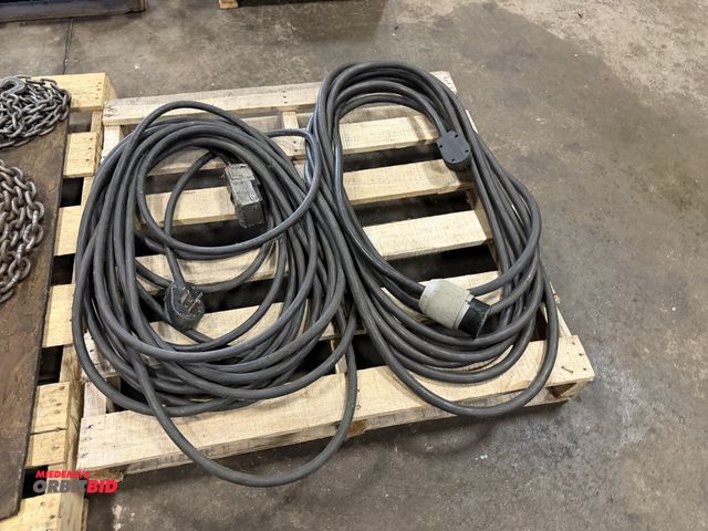 Lot 1-6484 - Lot of (2) approx. 50', Type SOOW 83 welding extension cords.