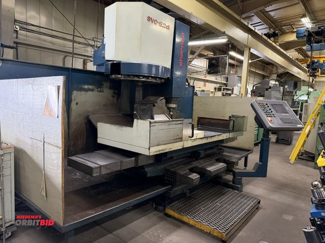 Lot 1-966 - (1) Sharnoa model SVC-52D vertical machining center, 51" X-axis, 29.5" Y-axis, 28" Z-axis, 26"-58.5"...