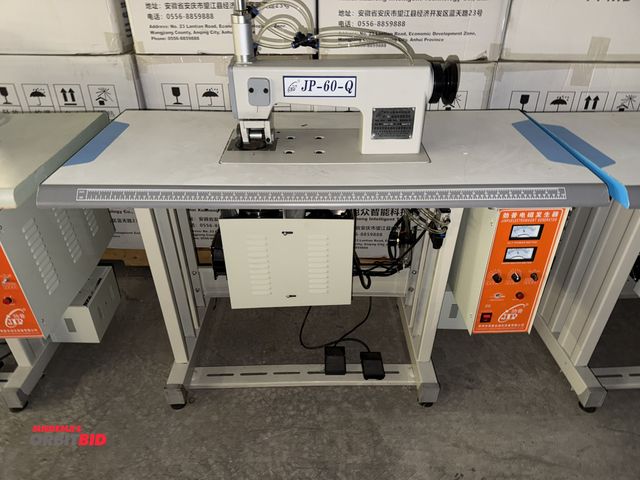 Lot 1-4749 - (1) JP-60-Q Ultrasonic lace sewing machine with power table, Mfg. #2020-30, 3 phase, in working and ...