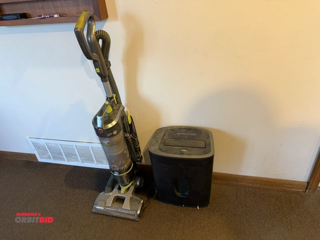 Lot 1-18938 - (1) Royal 12-sheet cross-cut shredder, model 1200X, and (1) Hoover Air Steerable HEPA vacuum.