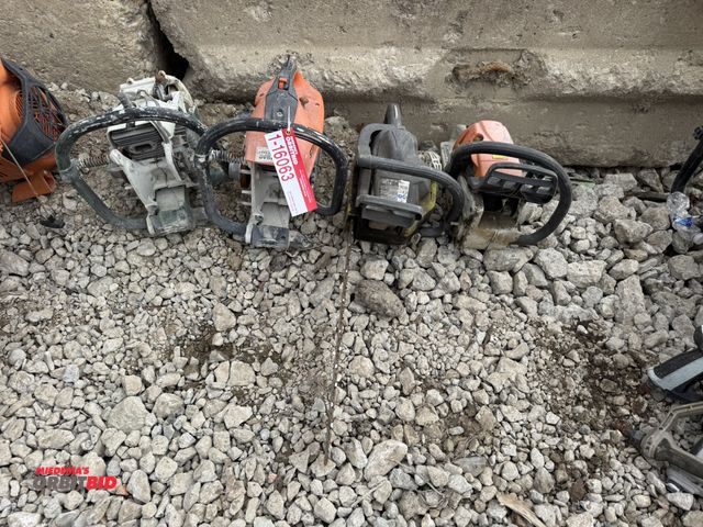 Lot 1-16063 - Lot of (4) gas powered chain saws, Stihl MS250C, Ryobi C4620, Stihl, and brand unknown, all are for ...