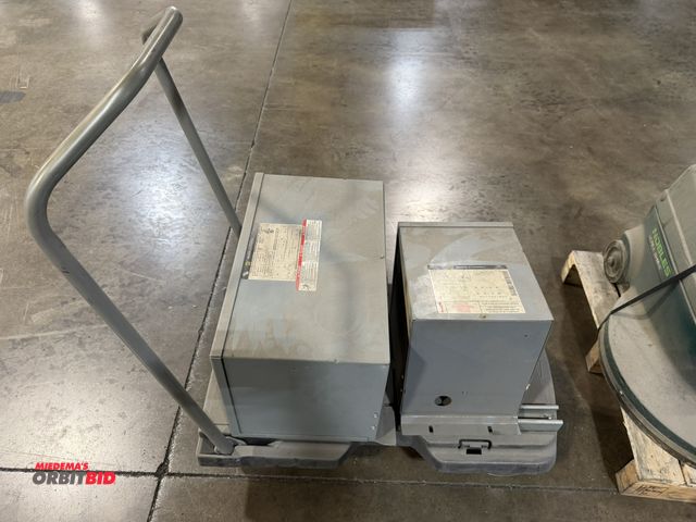 Lot 1-5620 - (1) Square-D, Cat #5S1F, 5 KVA, 3 phase, and (1) Square-D, Cat #15T2F, 3 phase transformer, with a s...