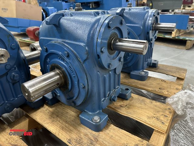 Lot 1-19176 - (1) Cone Drive, model H040-4, 30:1 gear reducer, with (2) approx. 1 3/8" diameter shafts, and (1) ap...