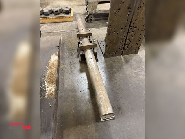Lot 1-6491 - (1) heavy duty custom built boring bar for heavy duty lathe, approx. 92.5" length x 5" diameter, bar...