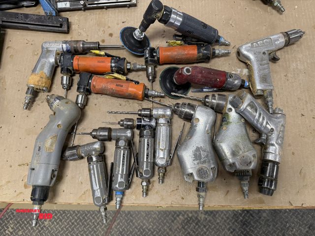 Lot 1-16162 - Lot including (5) Dotco 5/16" capacity pneumatic right angle drills, (2) Dotco 3/8" capacity pneumat...
