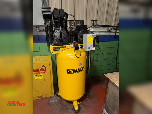 Lot 1-18730 - (1) DeWalt 80 gallon air compressor, model DXCMV7518075, 175 max PSI, 230V, 7.5 HP motor, single pha...