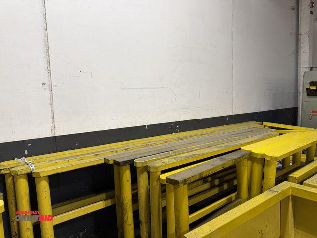 Lot 1-5490 - Lot including (3) custom built, 79" long x 4' tall x 6" wide, (1) 48.5" long x 4' tall x 6" wide, (3...