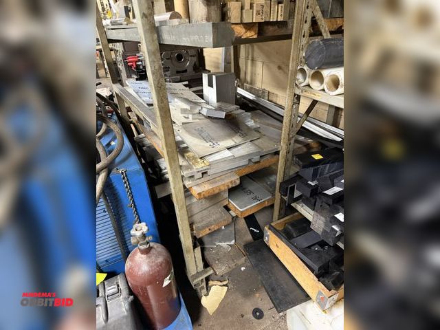 Lot 1-12471 - (1) 38" length x 72" height x 36" depth steel rack with contents of bottom 3 shelves only, includes ...