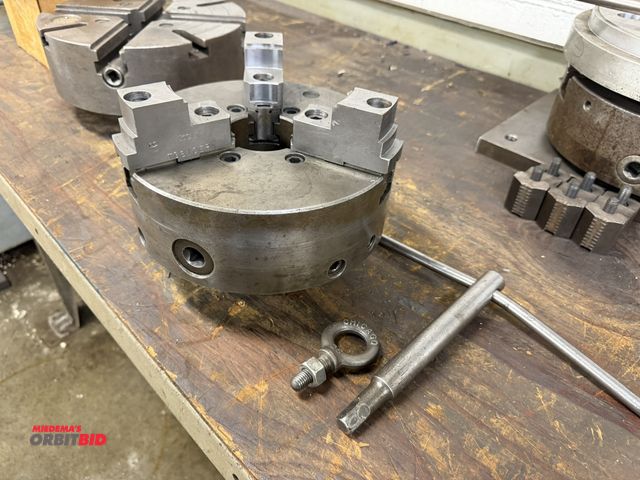 Lot 1-6355 - (1) 10" 3-jaw lathe chuck.