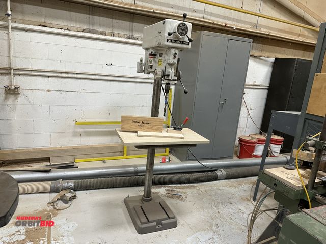 Lot 1-16800 - (1) Clausing Series 16VC, free standing shop drill press, S/N 506350, variable spindle speed, adjust...