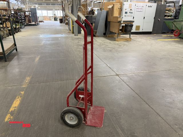 Lot 1-16329 - (1) Dayton, model 6W857H, 800 lb. capacity, 2-wheel dolly with 10" diameter solid wheels.
