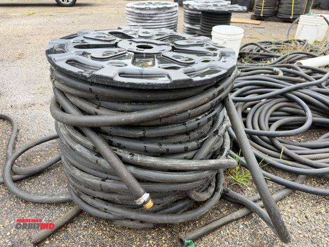 Lot 1-18754 - Lot of (1) spool of 1" heavy duty rubber hose, 1" OD with 1/4" wall, approx. 5/8" center diameter, f...
