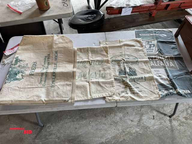 Lot 1-12290 - (4) Antique feed bags