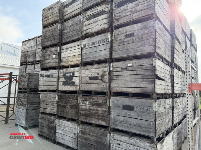 Lot 1-102617 - (100) Wooden apple crates, 48" x 40"