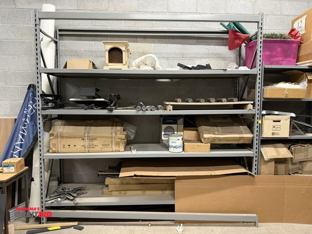 Lot 1-17280 - (1) Penco 100" width x 96" height x 24" depth steel racking unit with 4 shelves, contents not includ...