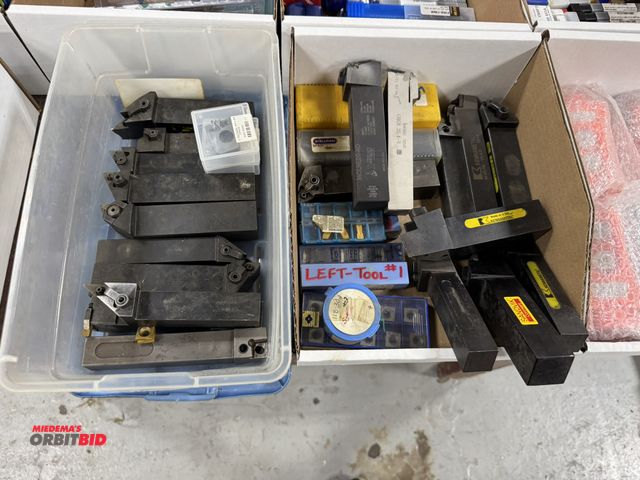 Lot 1-19563 - (2) boxes of assorted cutting tool insert holders with various inserts.